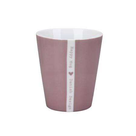 HAPPY MUG COLOURFUL HEART DUSTY ROSE